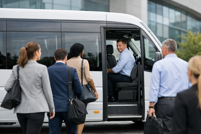 Micro-ônibus para traslado de funcionários