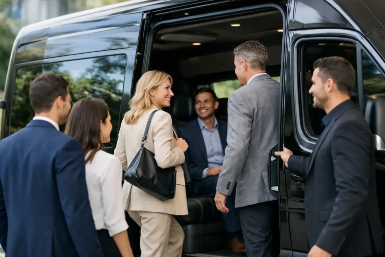 Vantagens da van executiva para grupos