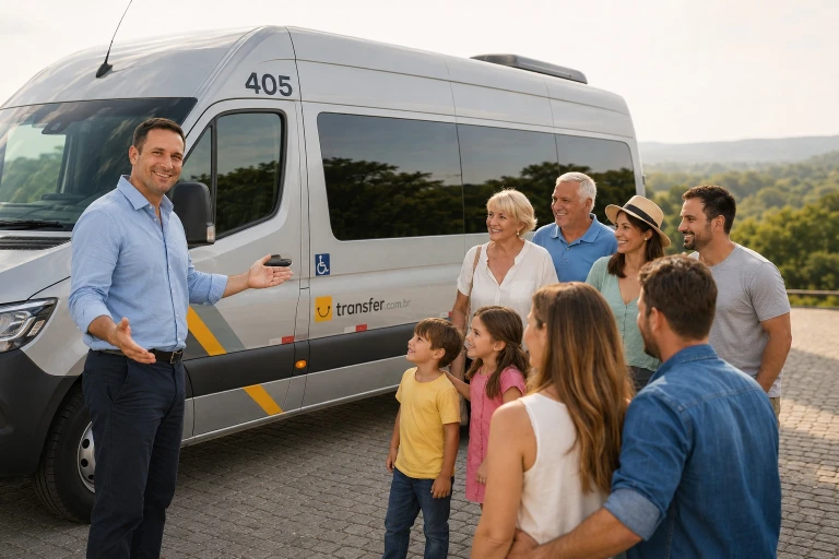 Transporte para grupos familiares sem imprevistos